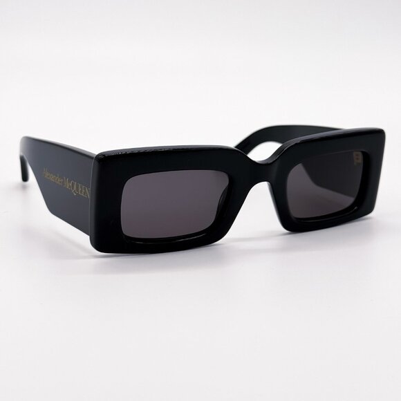 NEW ALEXANDER MCQUEEN SUNGLASSES SQUARE BLACK ALEXANDER MCQUEEN AM0433S 001 main image 10